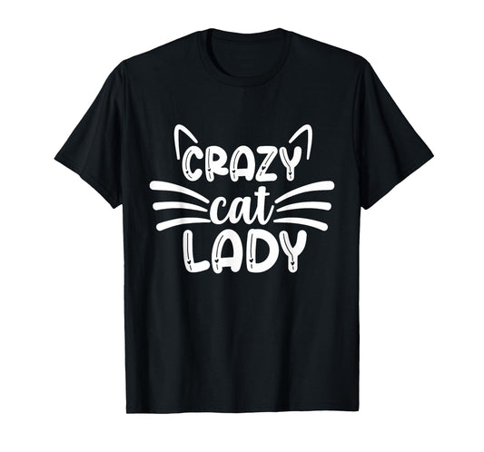 Cute Cat Lover Stuff For Women & Girls Design Co. Crazy Cat Lady Cats Lover T-Shirt