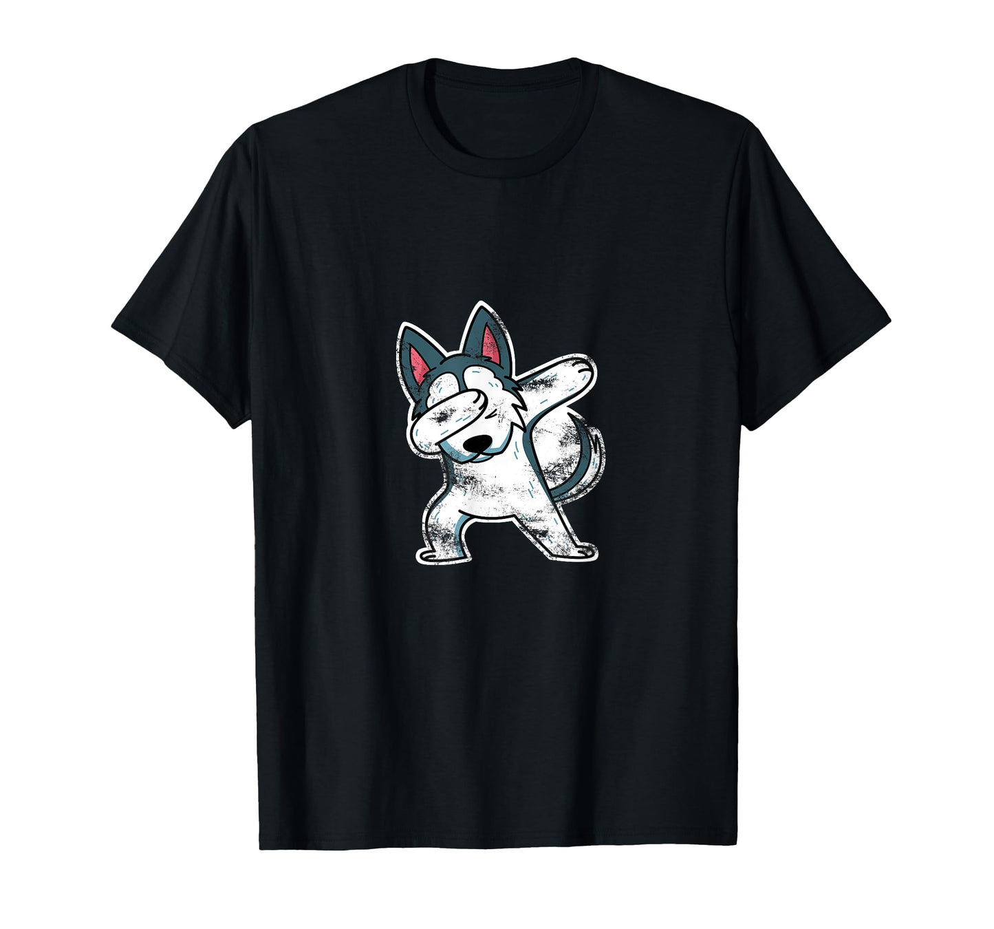 Husky Dog Lover Gift Dabbing Husky T-Shirt for Men Women Kids