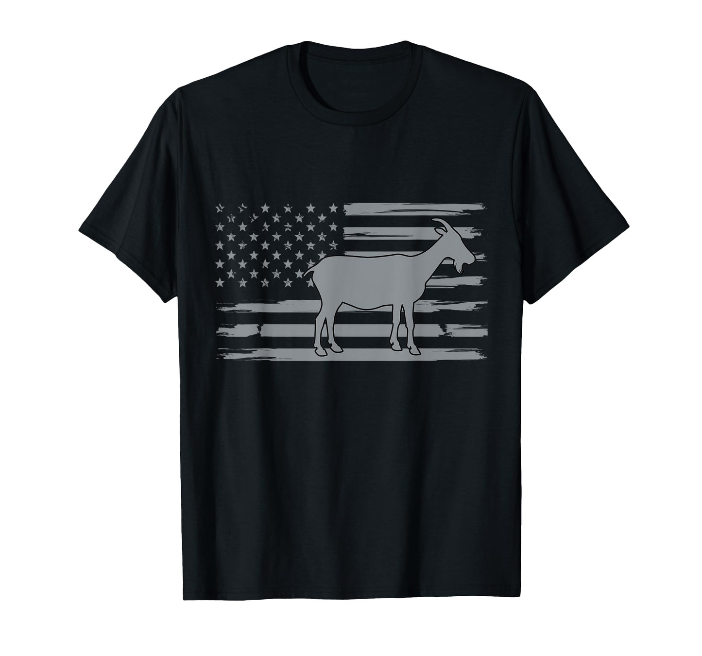 Goat USA American Flag Funny Goat Lover Owner Men Women Kids T-Shirt