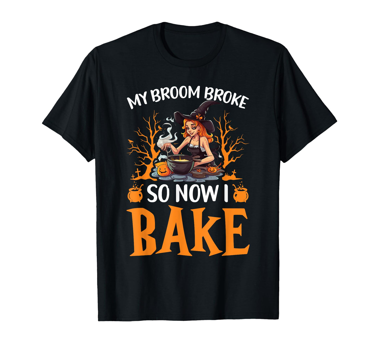 Baking Halloween Trick Or Treat Baker Cupcake Bakery T-Shirt