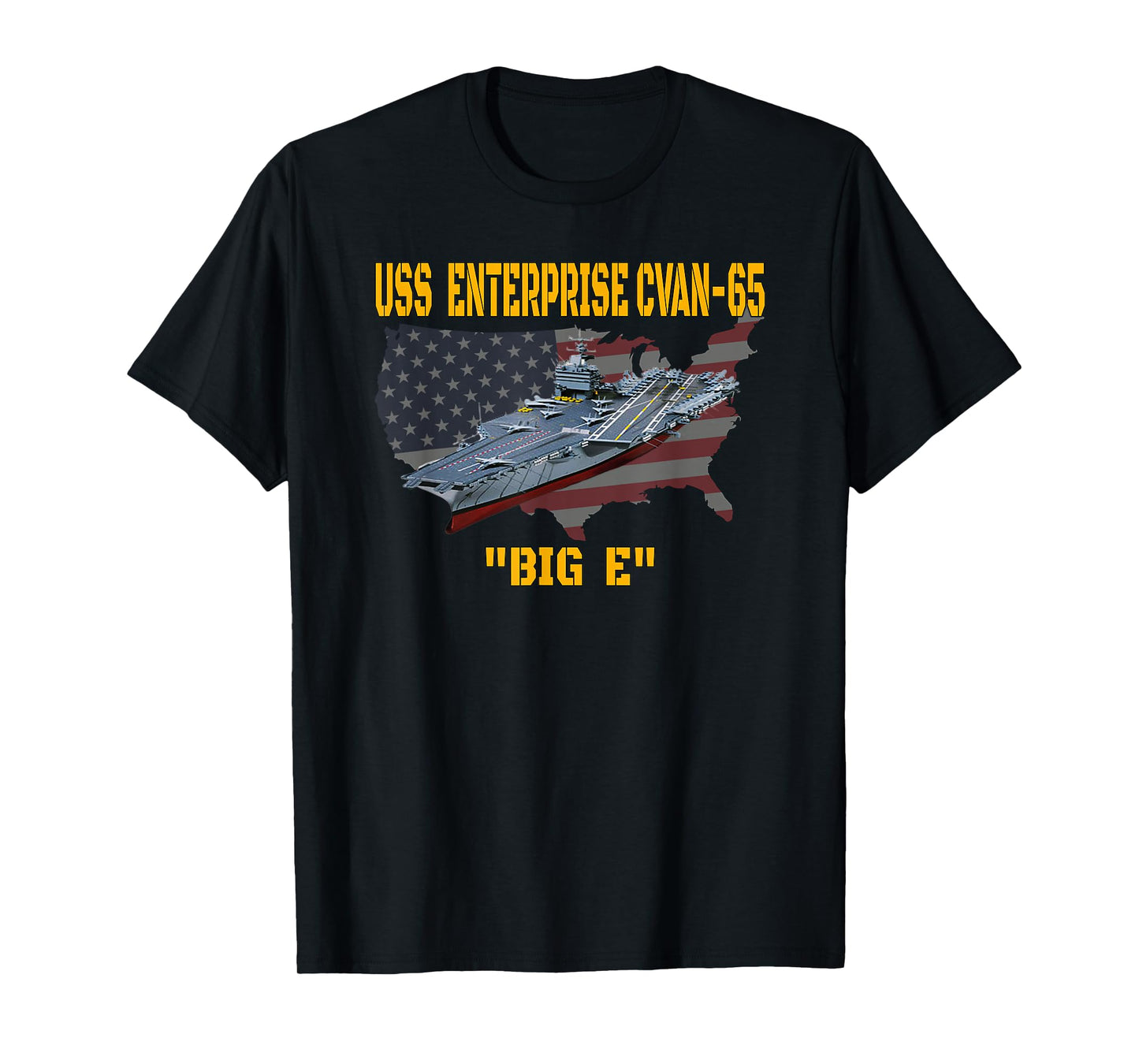 Aircraft Carrier USS Enterprise CVAN-65 Veterans Day Fathers T-Shirt