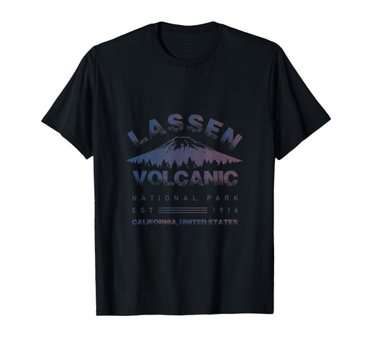 Cool Distressed Lassen Volcanic National Park T-Shirt
