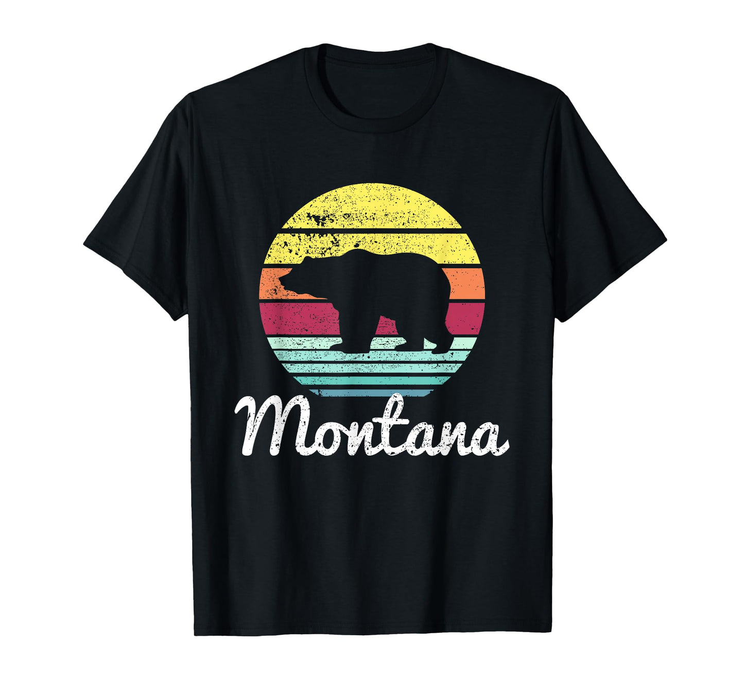 Vintage Retro MT Montana Wildlife Bear Adventure T-shirt T-Shirt