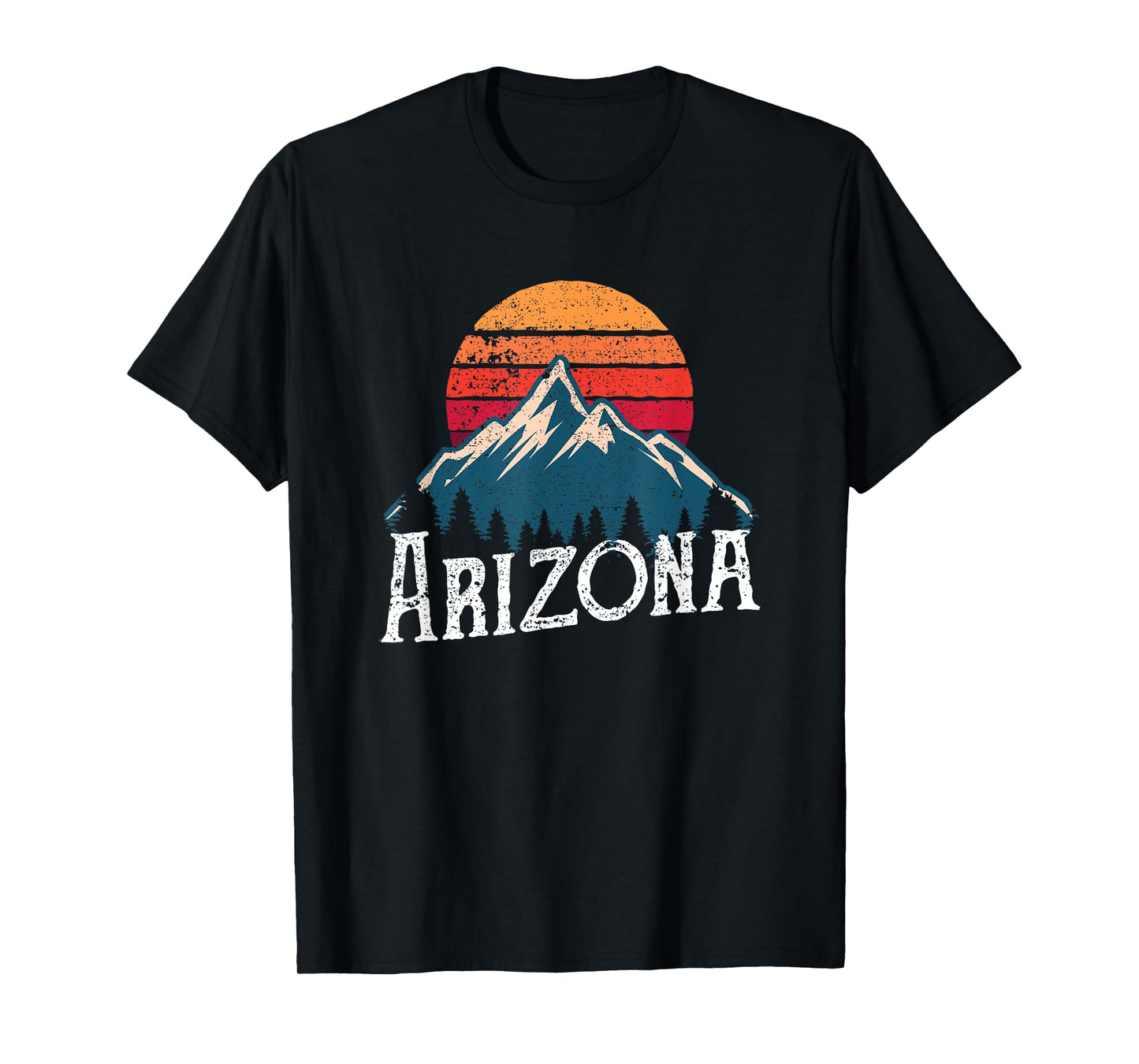 Vintage Retro AZ, Arizona Mountains Outdoor Wildness T-Shirt T-Shirt