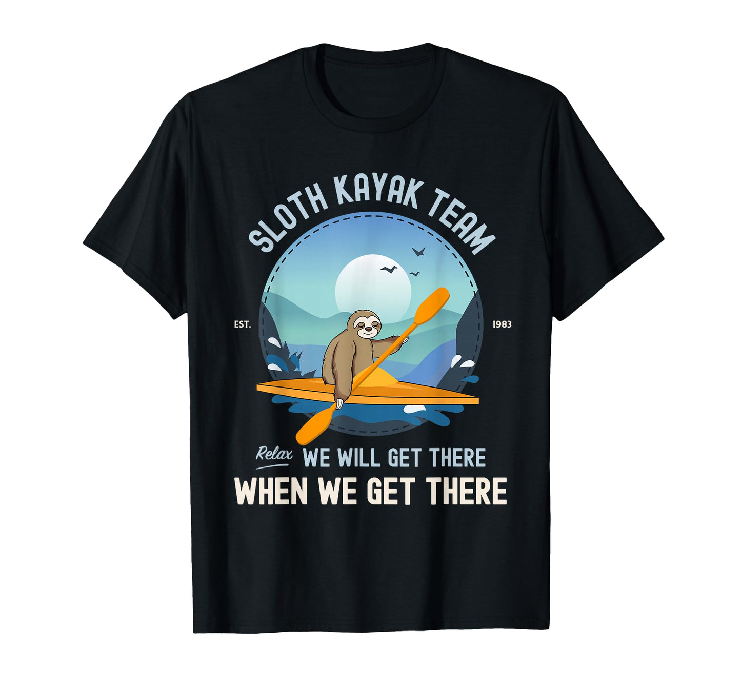 Sloth Kayak Shirt, Sloth Kayak Team T-Shirt