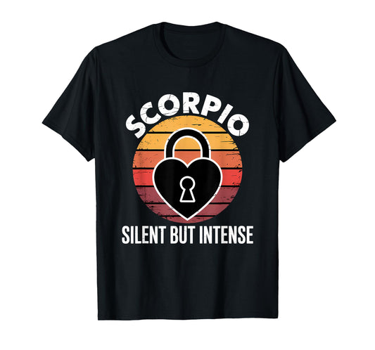 Vintage Scorpio Horoscope & Zodiac Graphic Design T-Shirt