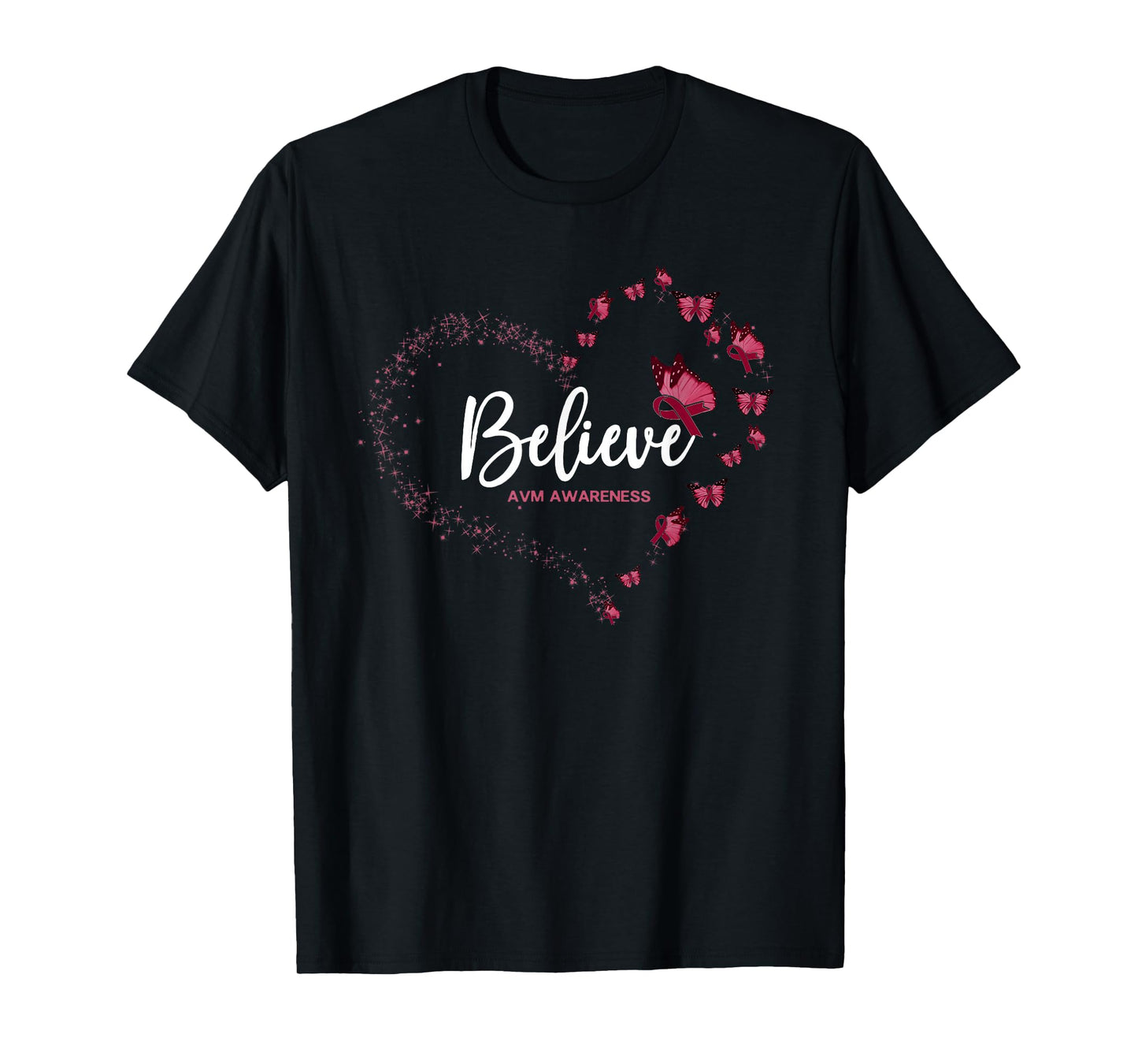 AVM Awareness Butterfly Believe T-Shirt
