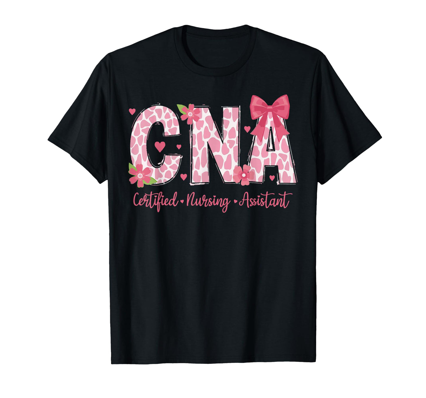 CNA Week Nursing Stethoscope Coquette Bow Certified Nurse T-Shirt