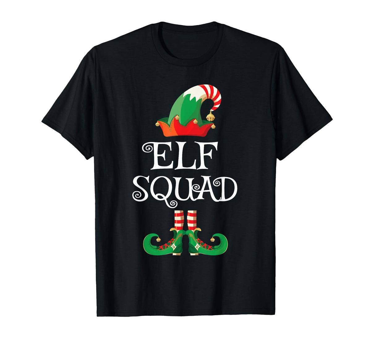 Elf Squad Shirt Funny Family Matching Christmas T-Shirt