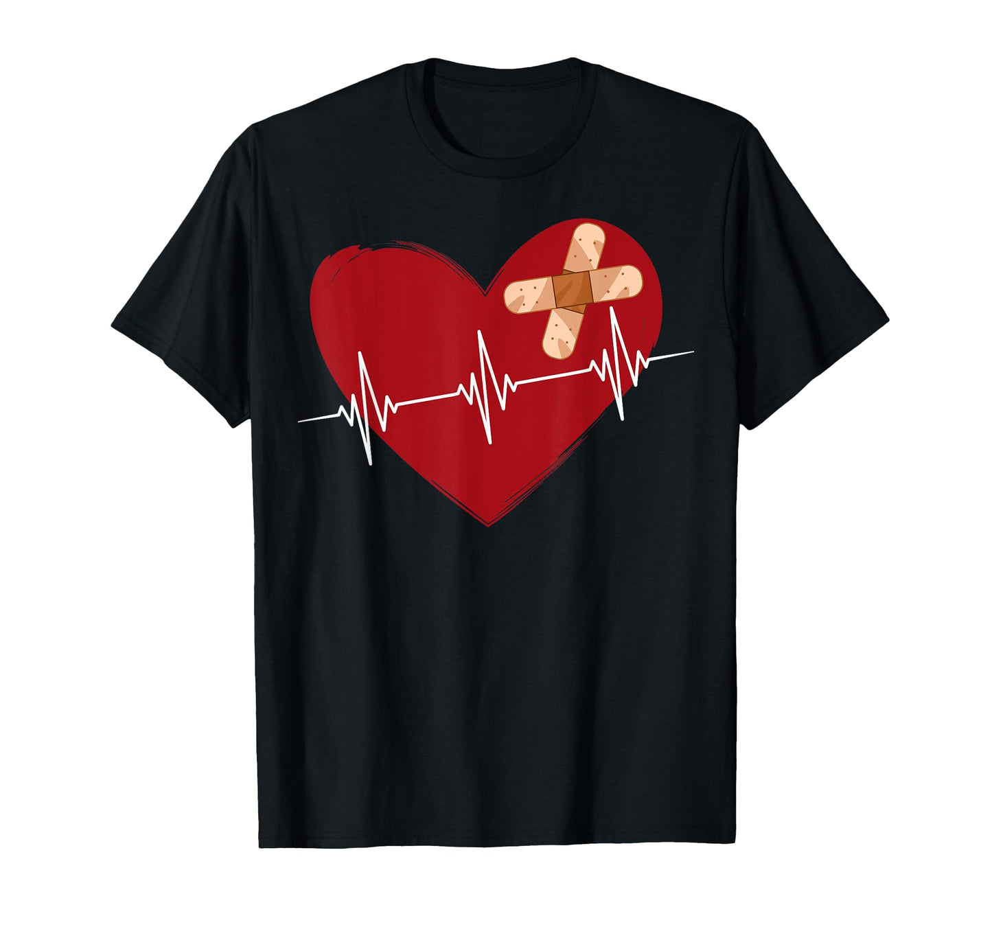 Coronary Diseases Artery Bypass Open Heart Surgery Heartbeat T-Shirt