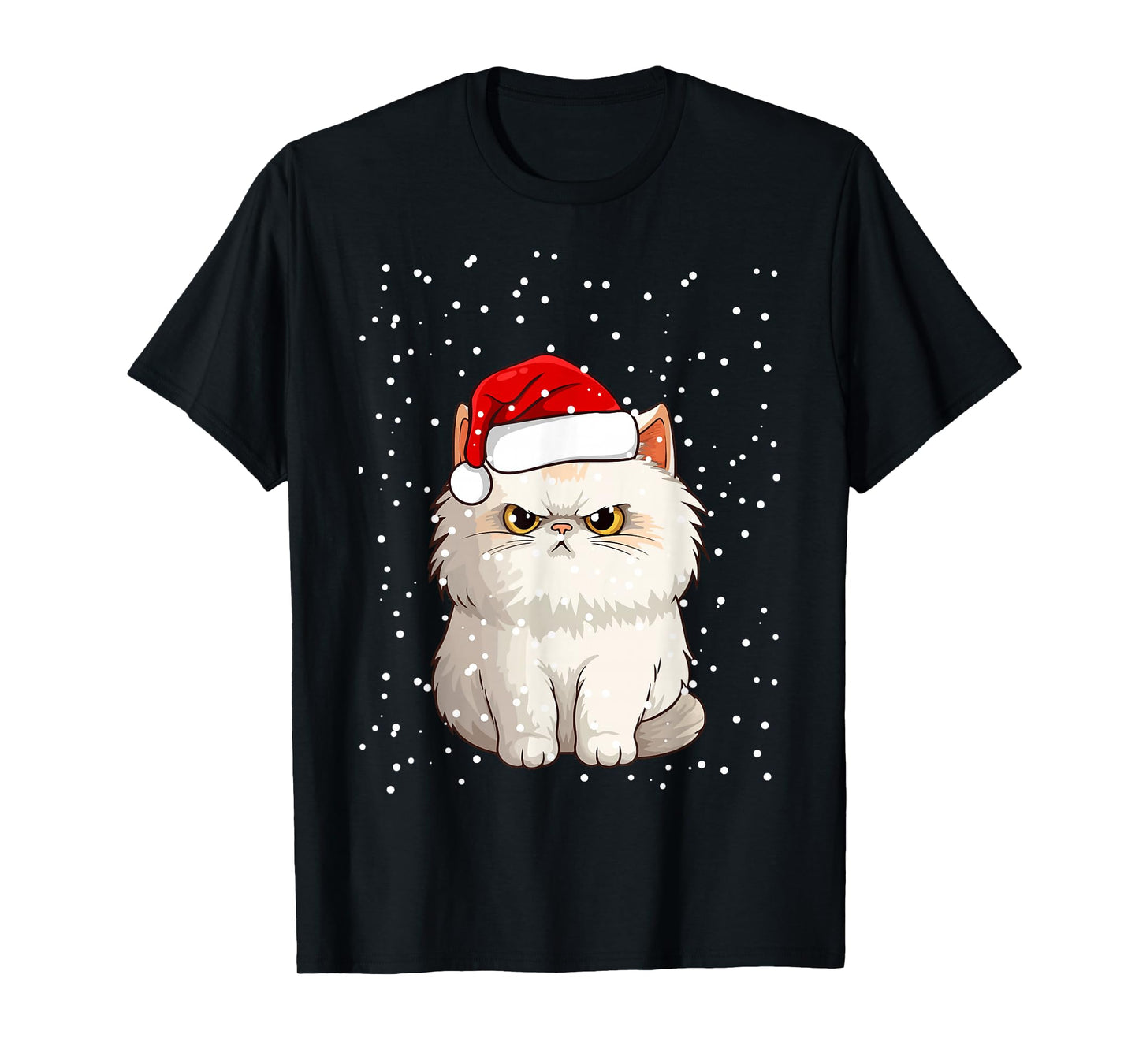 Funny Christmas Cat for Grumpy Teen, Girl, Boy, Mom or Dad! T-Shirt