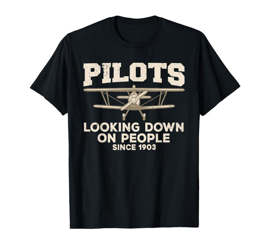 Cool Pilot For Men Women Aircraft Pilot Airplane Flying T-Shirt