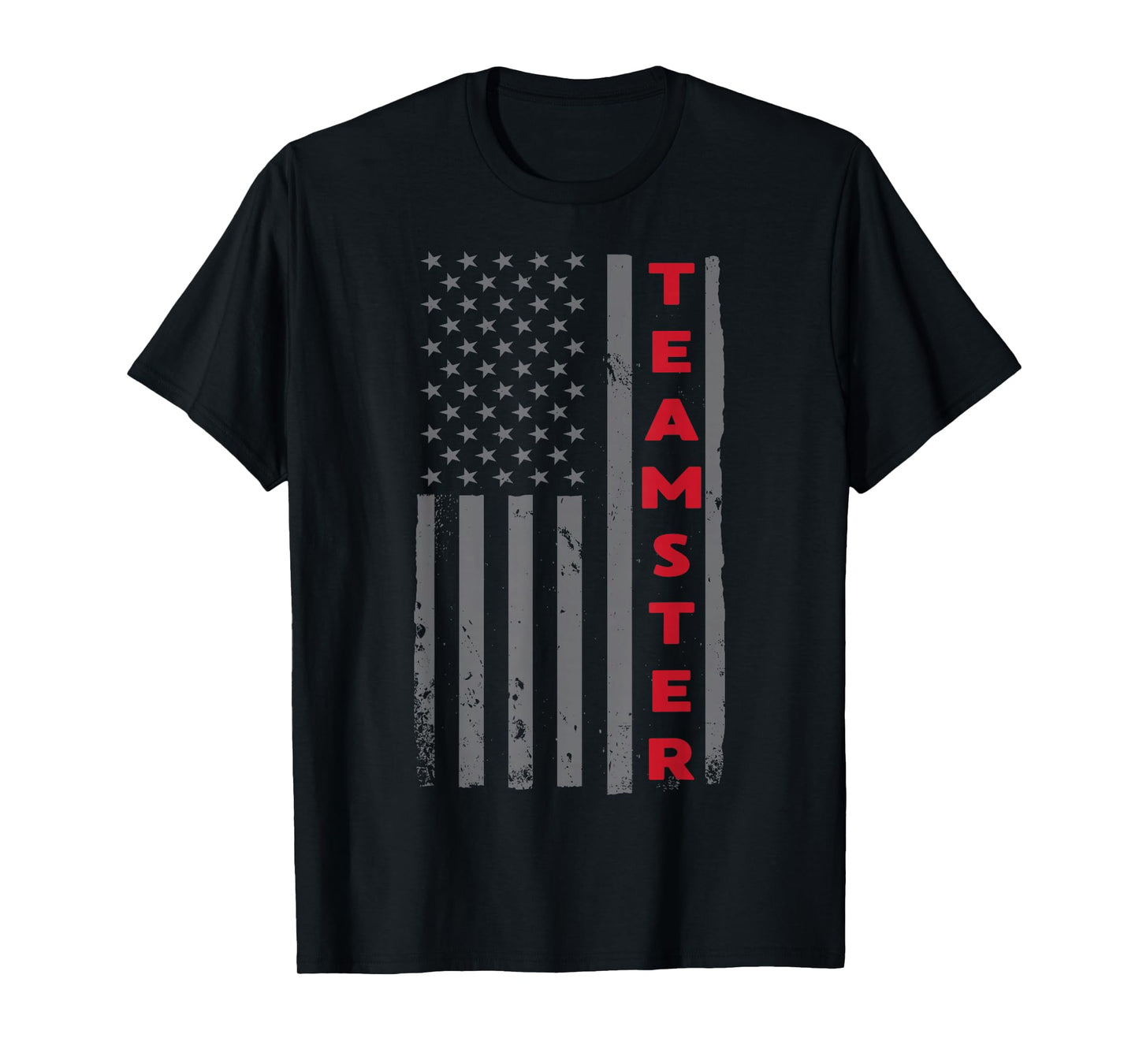 Teamster American Flag Patriotic Truck Driver US Trucking T-Shirt