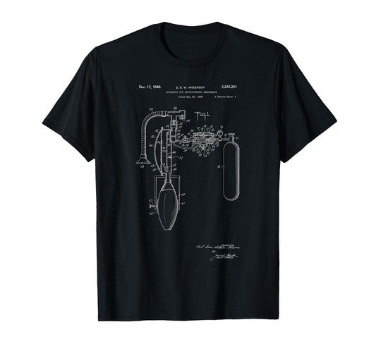 Apparatus for administering anesthesia patent t-shirt T-Shirt