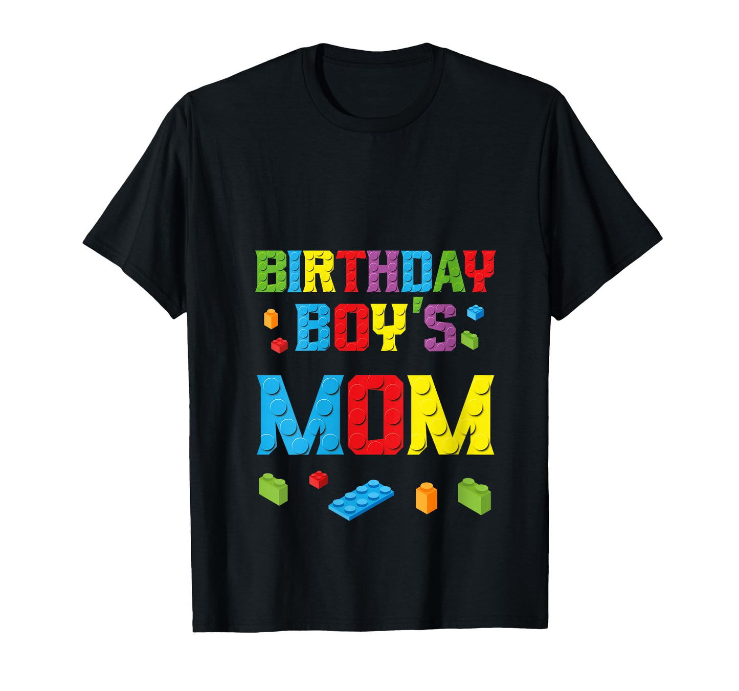Womens Master Builder Birthday Boy's Mom Building Bricks Blocks V-Neck T-Shirt