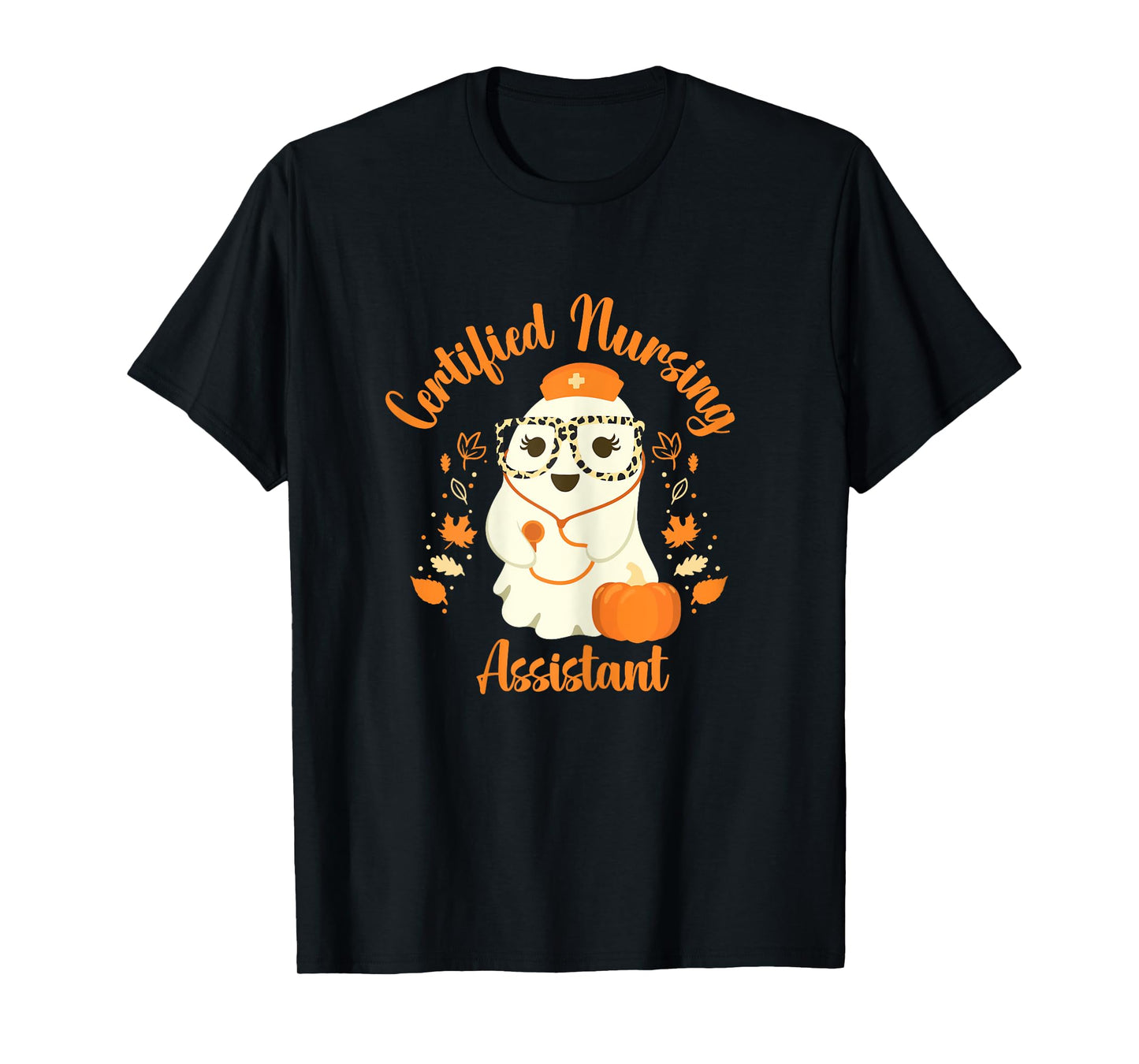 Certified Nursing Assistant CNA Ghost Halloween Nurse T-Shirt