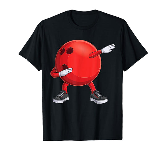 Funny Dab Bowling Ball Bowler Bowling Player Kids Boys Men T-Shirt