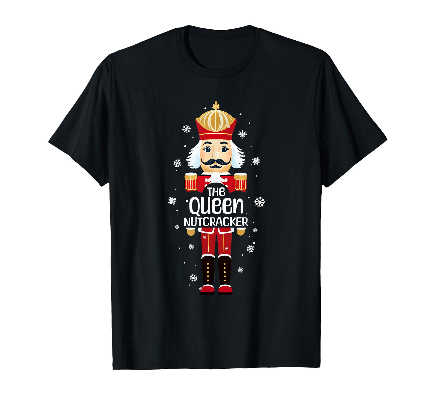 Cool Queen Nutcracker Funny Christmas Family Matching Pajama T-Shirt