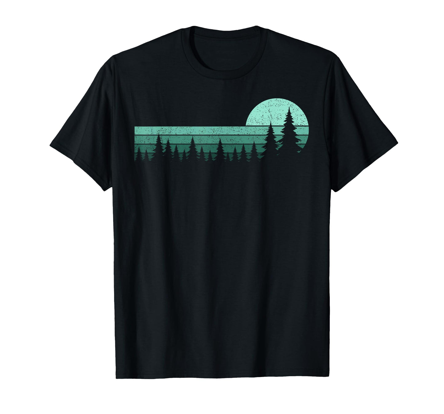 Trees Wildlife Nature Vintage Forest Pine Trees Men Women T-Shirt