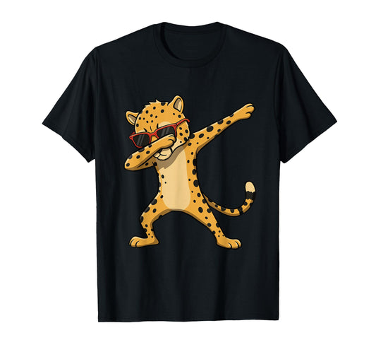 Sunglasses Cheetah Lover Cool Dabbing Cheetah Wild Animal T-Shirt