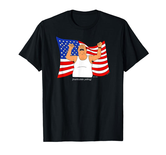 King of The Hill Bill Dauterive Inarticulate Yelling Cartoon T-Shirt