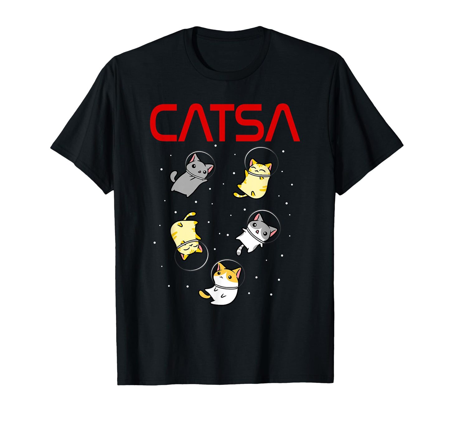 Funny Space Astronaut Cat Gifts Men Women Kids Cats Space T-Shirt