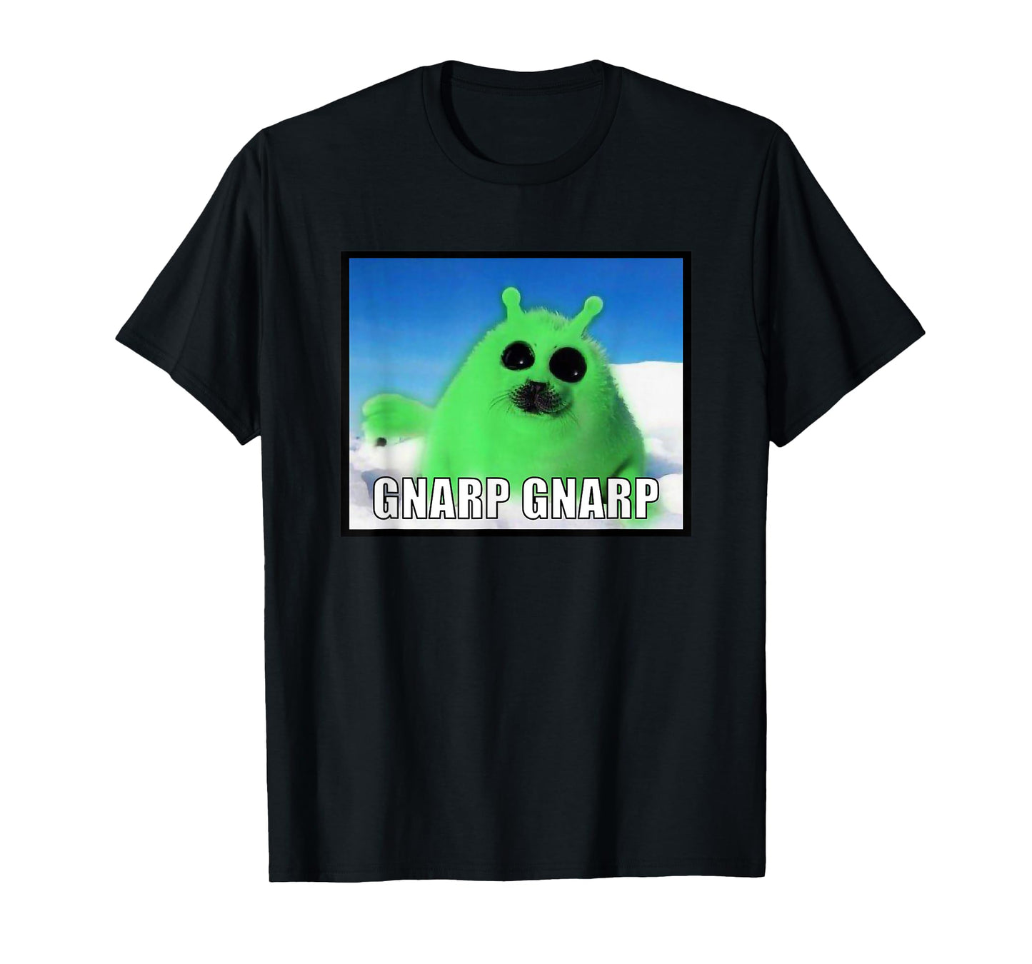 Gnarp Seal Silly Alien Cat Meme Men Women Girls Kids T-Shirt