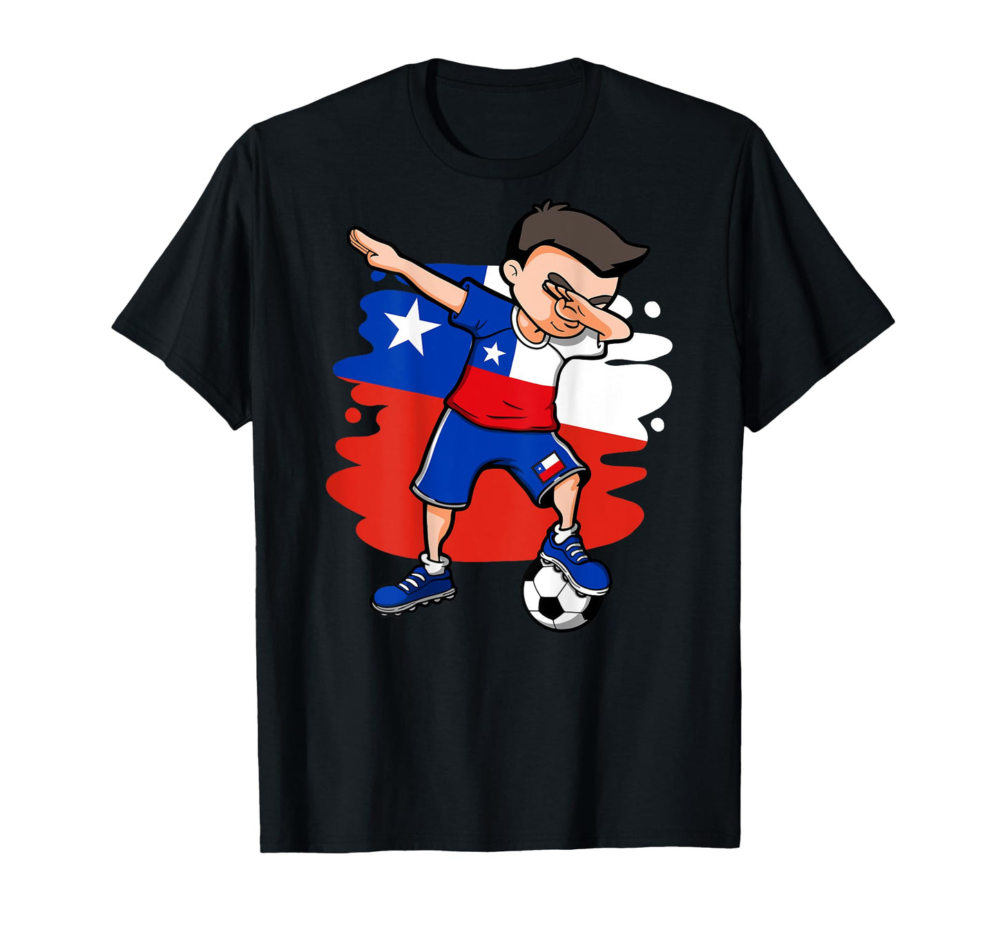 Dabbing Soccer Boy - Chile Jersey Chilean Football Lovers T-Shirt