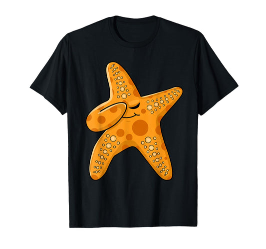 Kids Beach Starfishes Dress Art Outfit Gift Dabbing Starfish T-Shirt