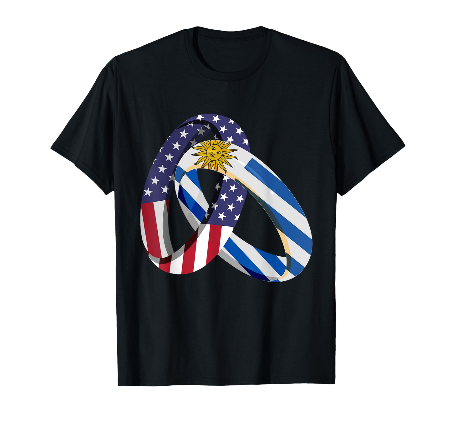 Uruguay American Ring Heritage Month Uruguayan Flag T-Shirt