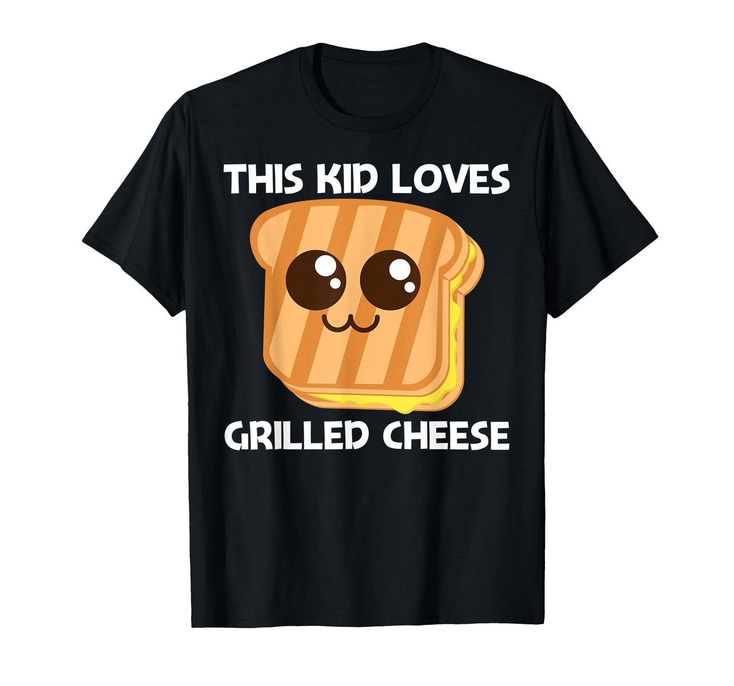 Cute Grilled Cheese Design For Kids Boys Toast Bread Lovers T-Shirt