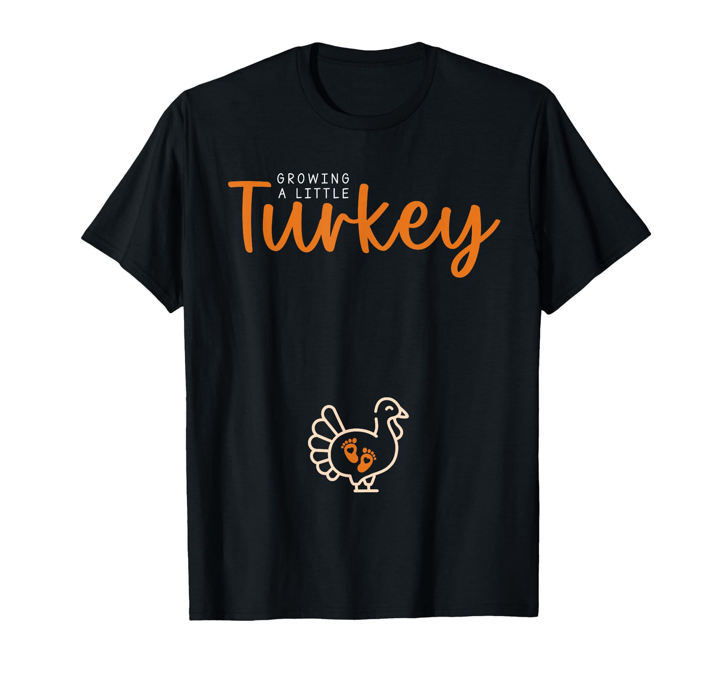 Baking A Little Turkey Thanksgiving Pregnancy Announcement T-Shirt