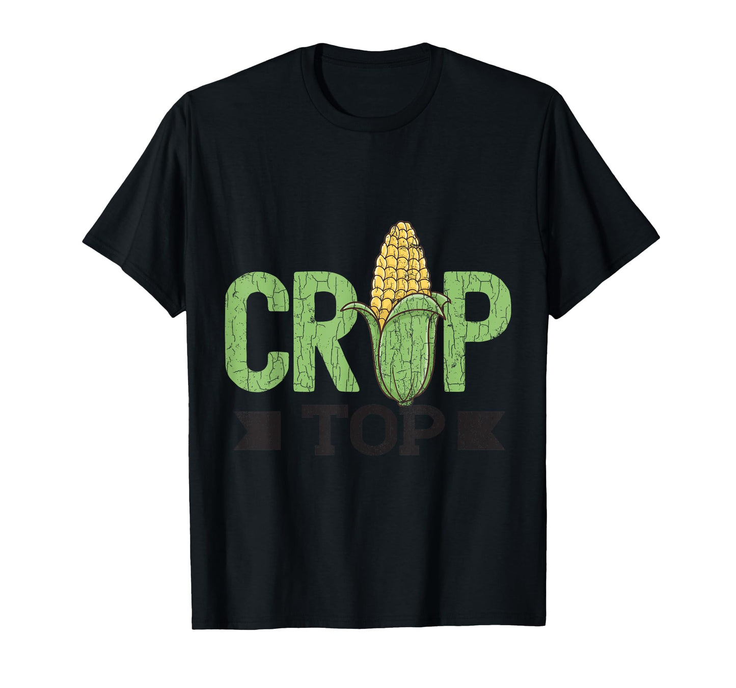 Corn Crop Top Funny Farming Farmer Tractor Farm Graphic T-Shirt
