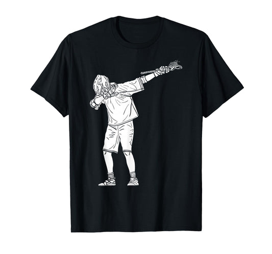 Lacrosse Stick Boy Dabbing Youth Dab Dance T-Shirt