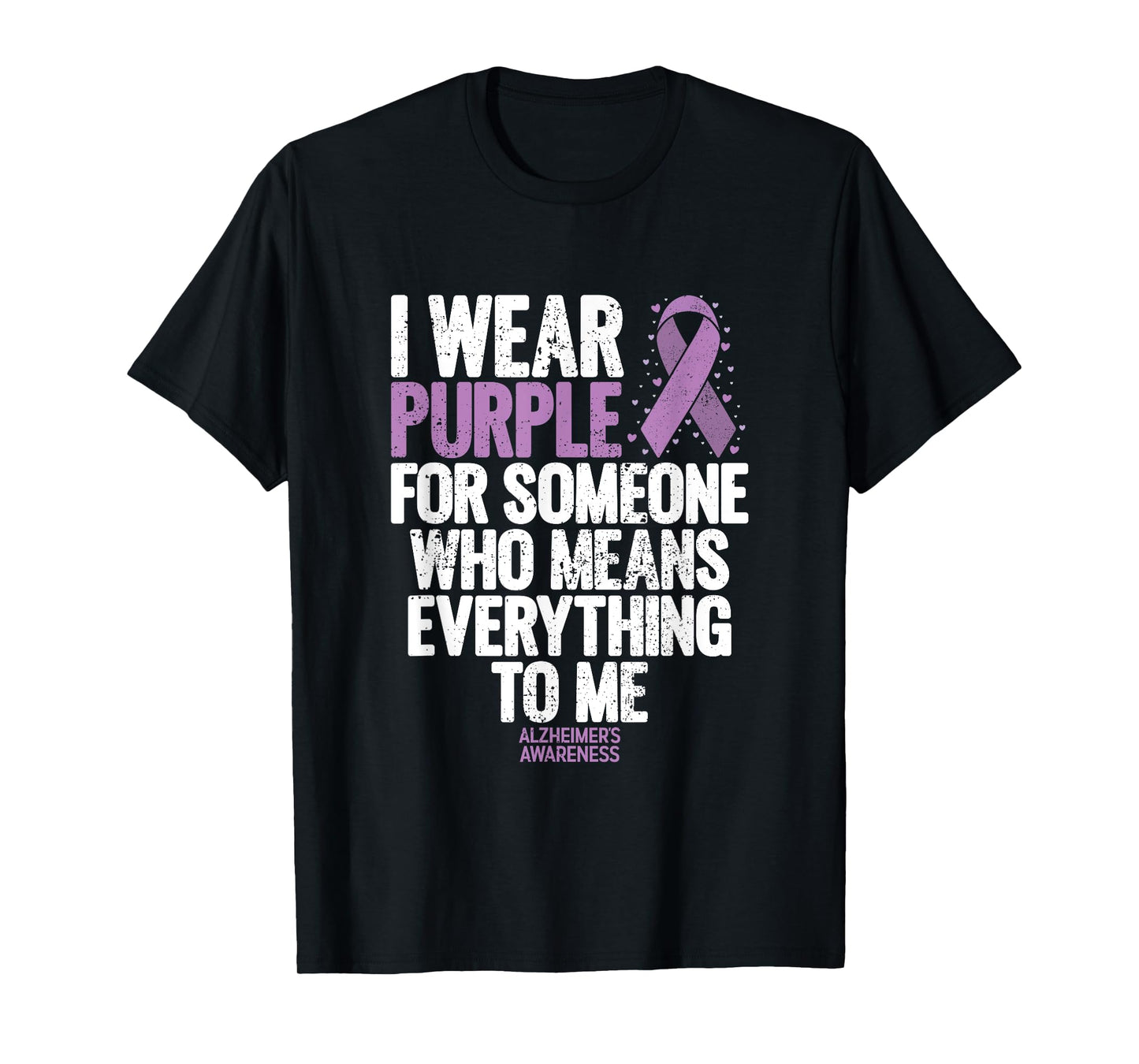 Alzheimers Shirt American Flag End Alz Alzheimer's Awareness T-Shirt