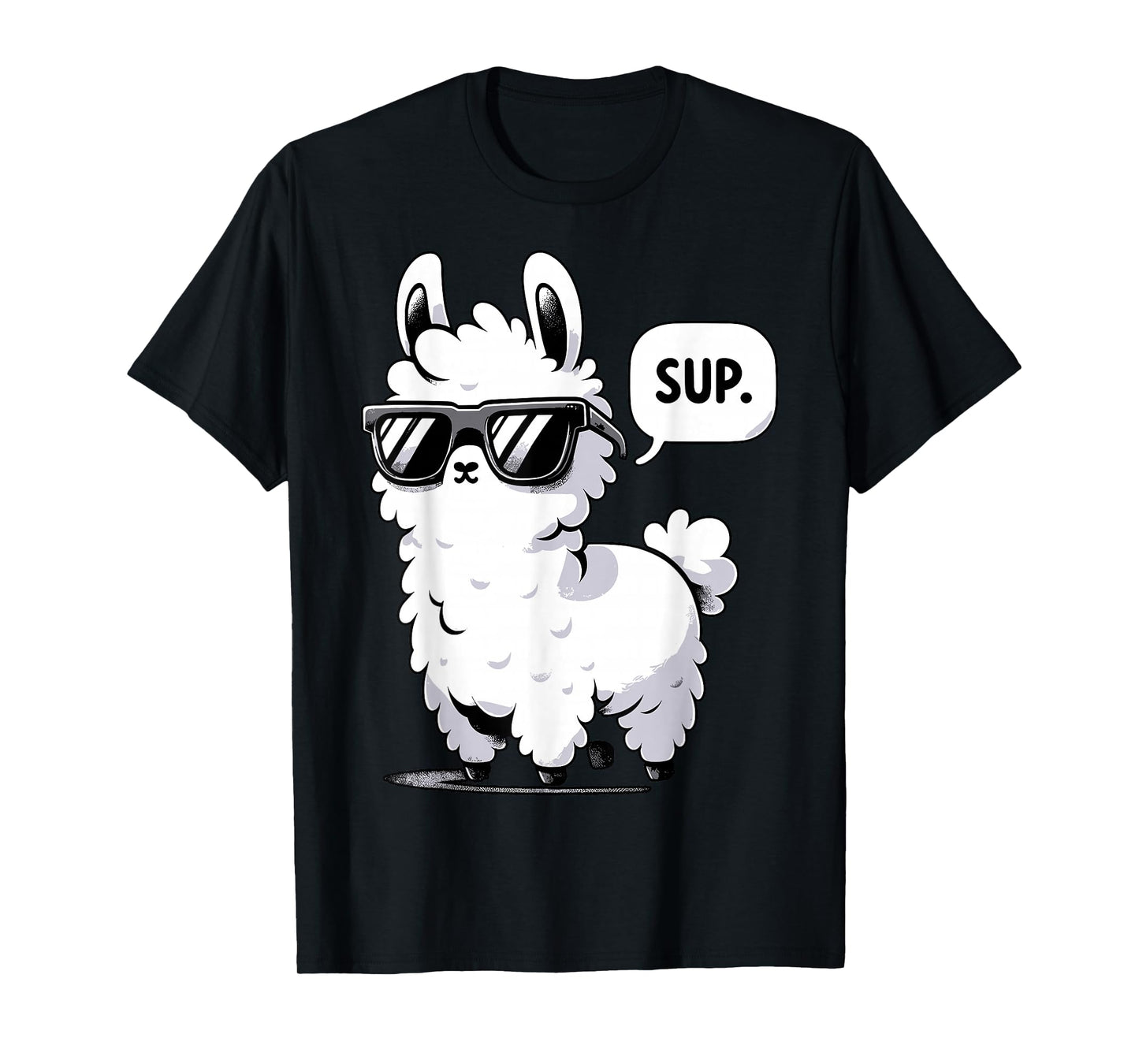 Alpaca Llama with Sunglasses Sup T-Shirt
