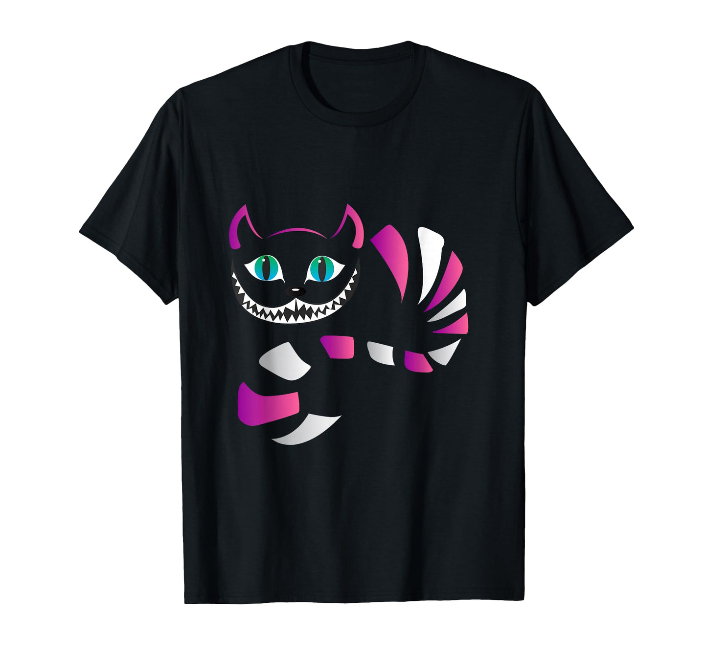 Funny Cheshire Faced cat - Funny Cats t Shirt T-Shirt