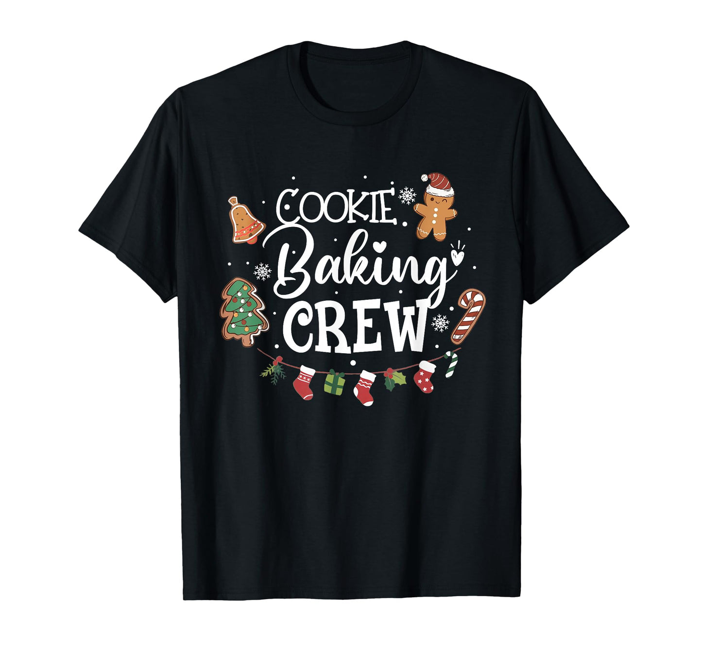 Christmas Cookie Baking Crew Family Baking Team Christmas T-Shirt