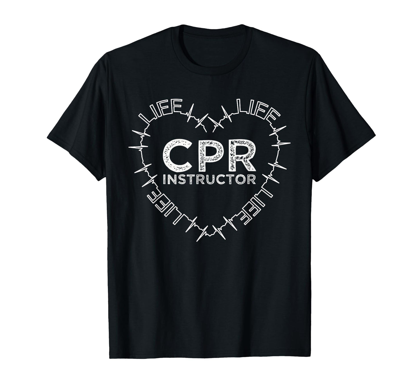 CPR Instructor Saves Life Heart Beat Symbol Gift T-Shirt
