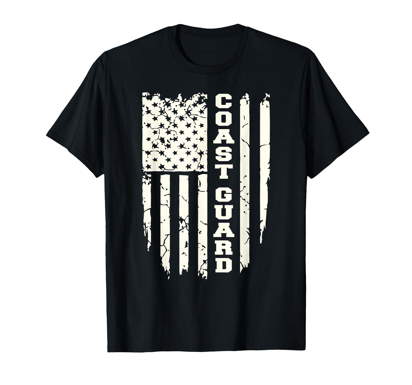 Distressed American Flag Coast Guard Auxiliary Gifts For Men T-Shirt