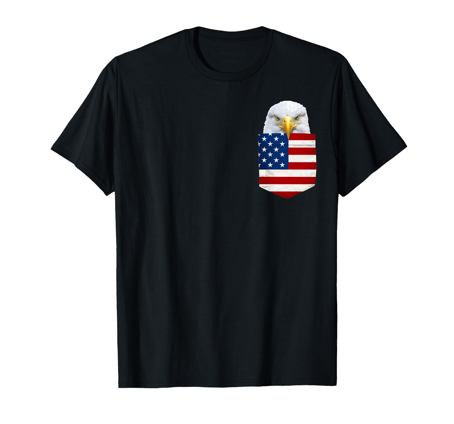 Eagle in My Your Pocket T-shirt American Flag Tee Shirt T-Shirt
