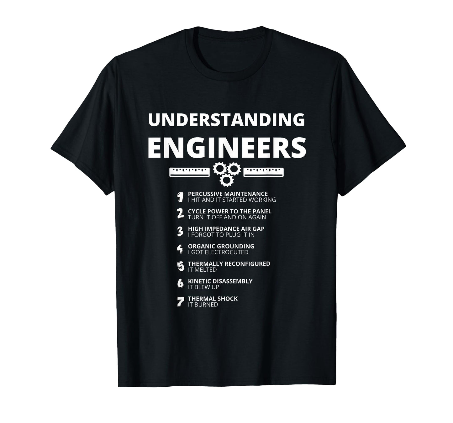 Awesome Engineering Shirts - Understanding Engineers Funny Sarcastic Engineering Gift T-Shirt