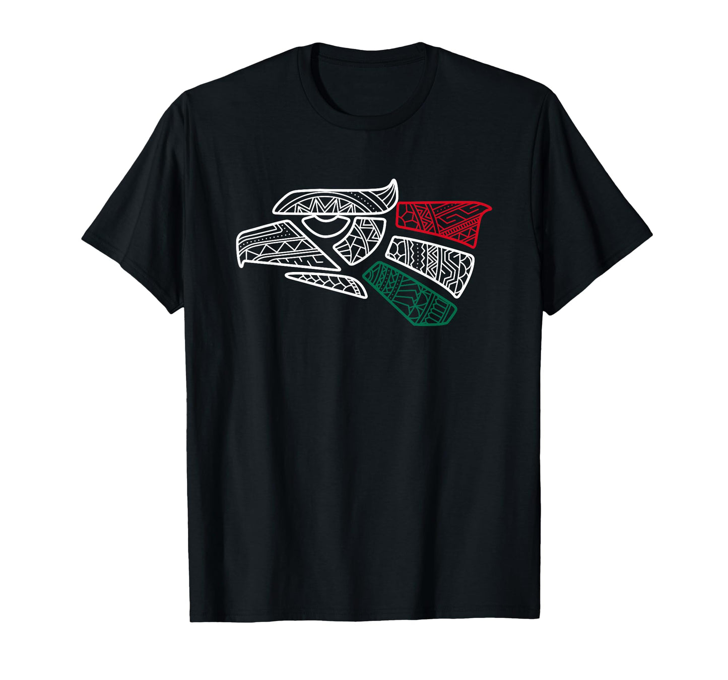 Mexico Flag - Mexican Eagle Aztec Style - Hecho En Mexico T-Shirt