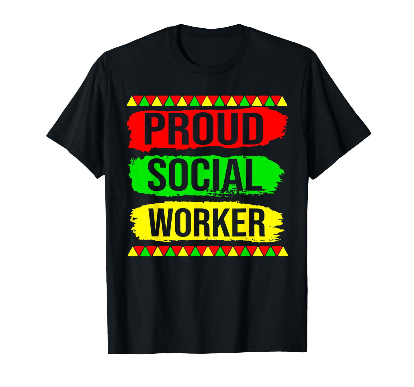 Proud Social Worker Black History Month Pride African Gifts T-Shirt