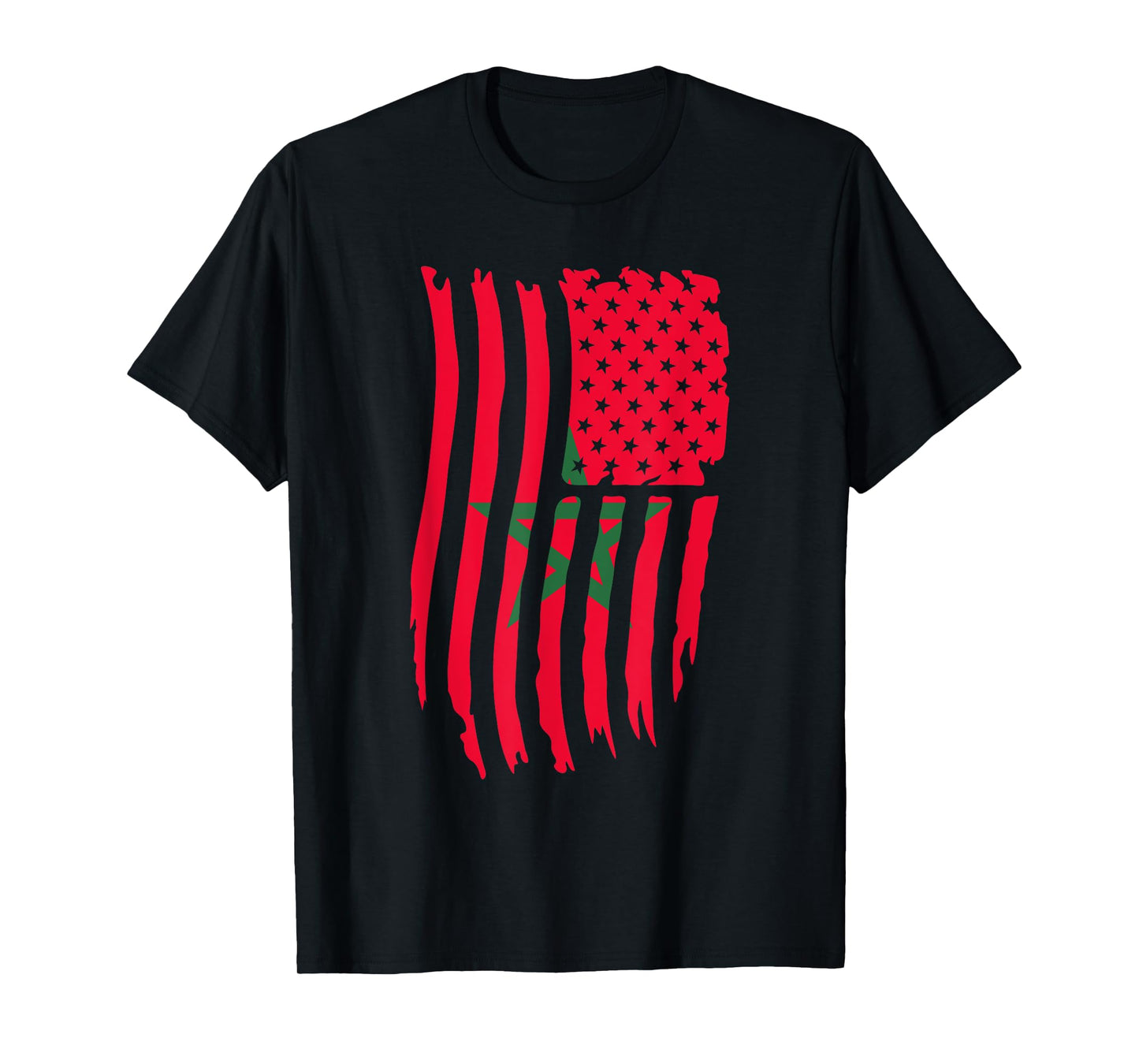Moorish American Morocco Flag Moroccan Soccer Supporter T-Shirt