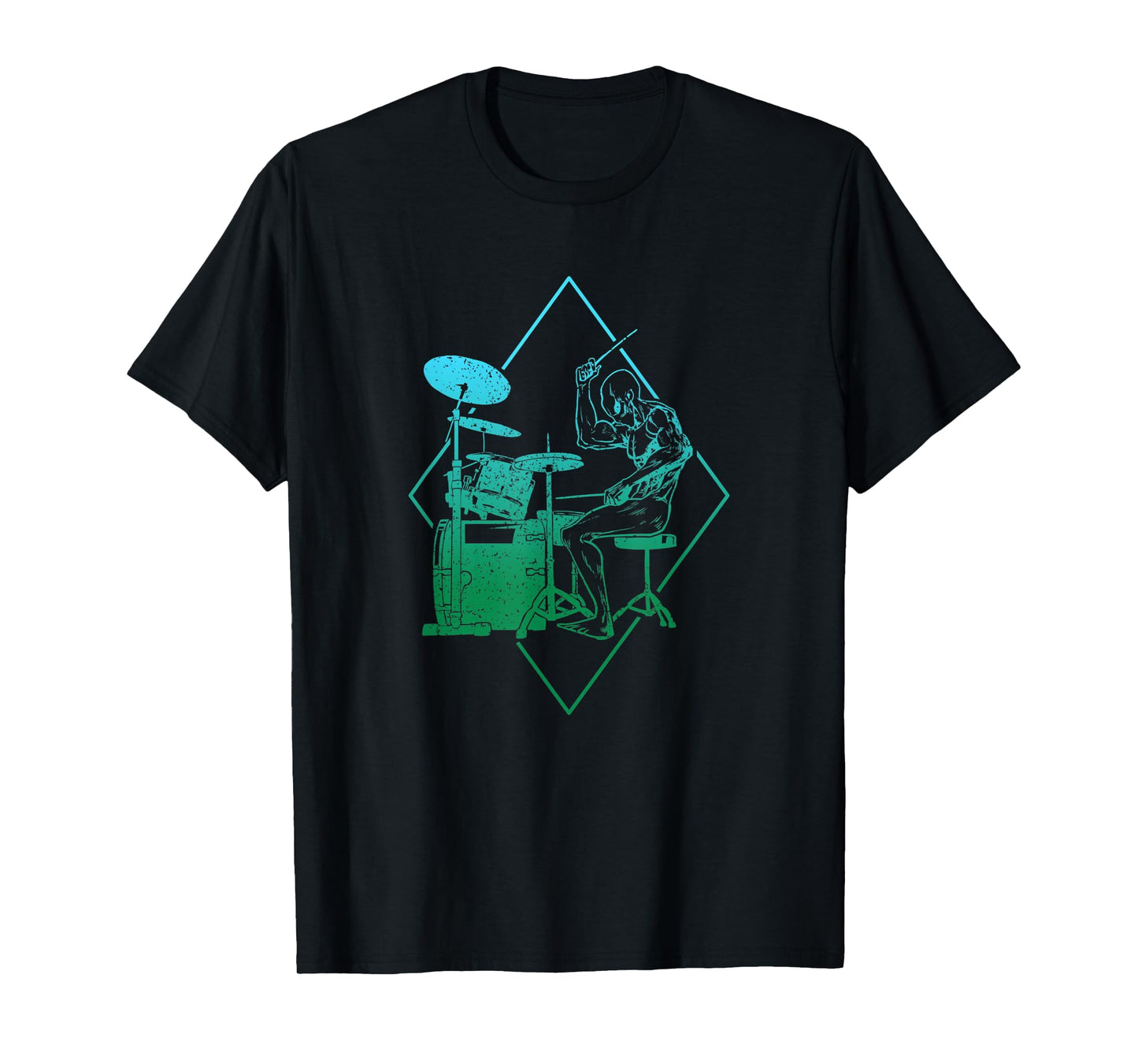Funny Alien Drummer Drums Meme Gift for Drummers T-Shirt