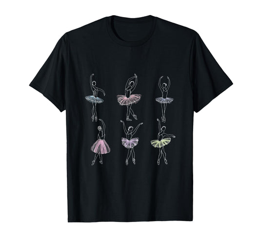 Ballet Dancer Ballerina Dance Music Ballet Pointe Technique T-Shirt