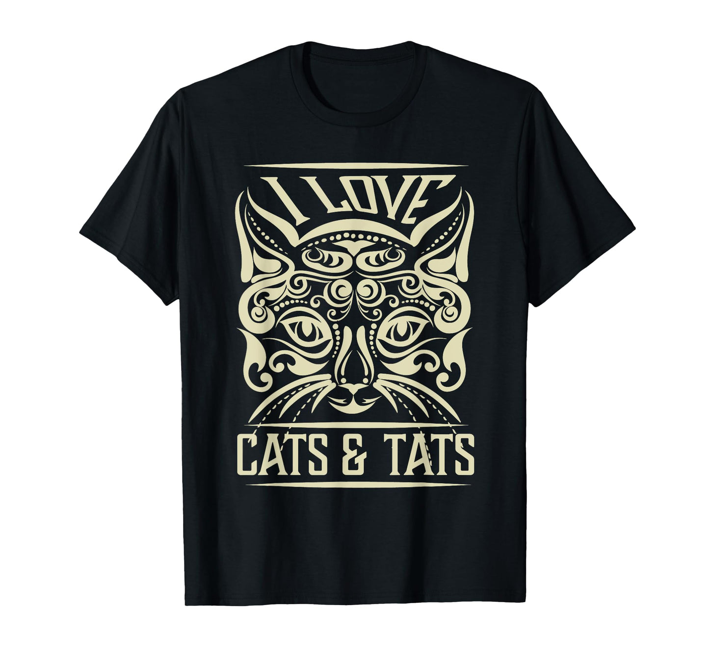 Love Cats And Tats Funny Inking Tattoo Tattooing Cat Lover T-Shirt for Men Women