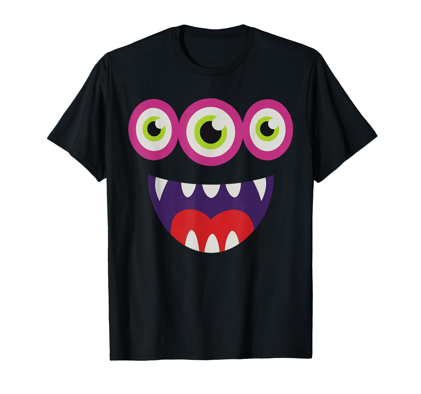 Monster Costume for Boys, Funny Three Eyes Halloween Cartoon T-Shirt