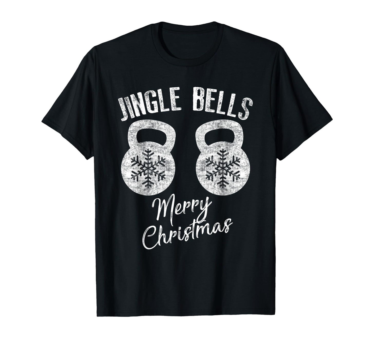 Jingle Bells Kettlebell Christmas Holiday Workout T-Shirt